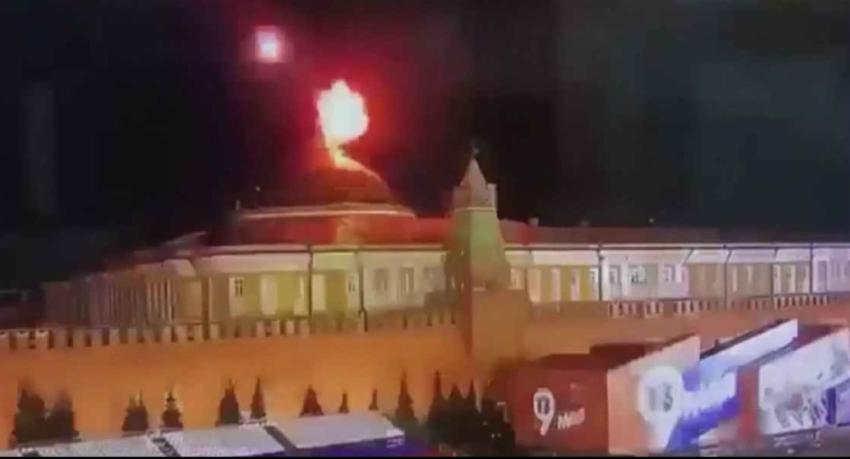 පුටින් ඝාතනට එවූ යැයිකියන ඩ්‍රෝන දෙකක් බිම හෙලයි